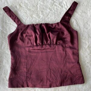 HARLOW RUCHED BUST FITTED SATIN CAMI